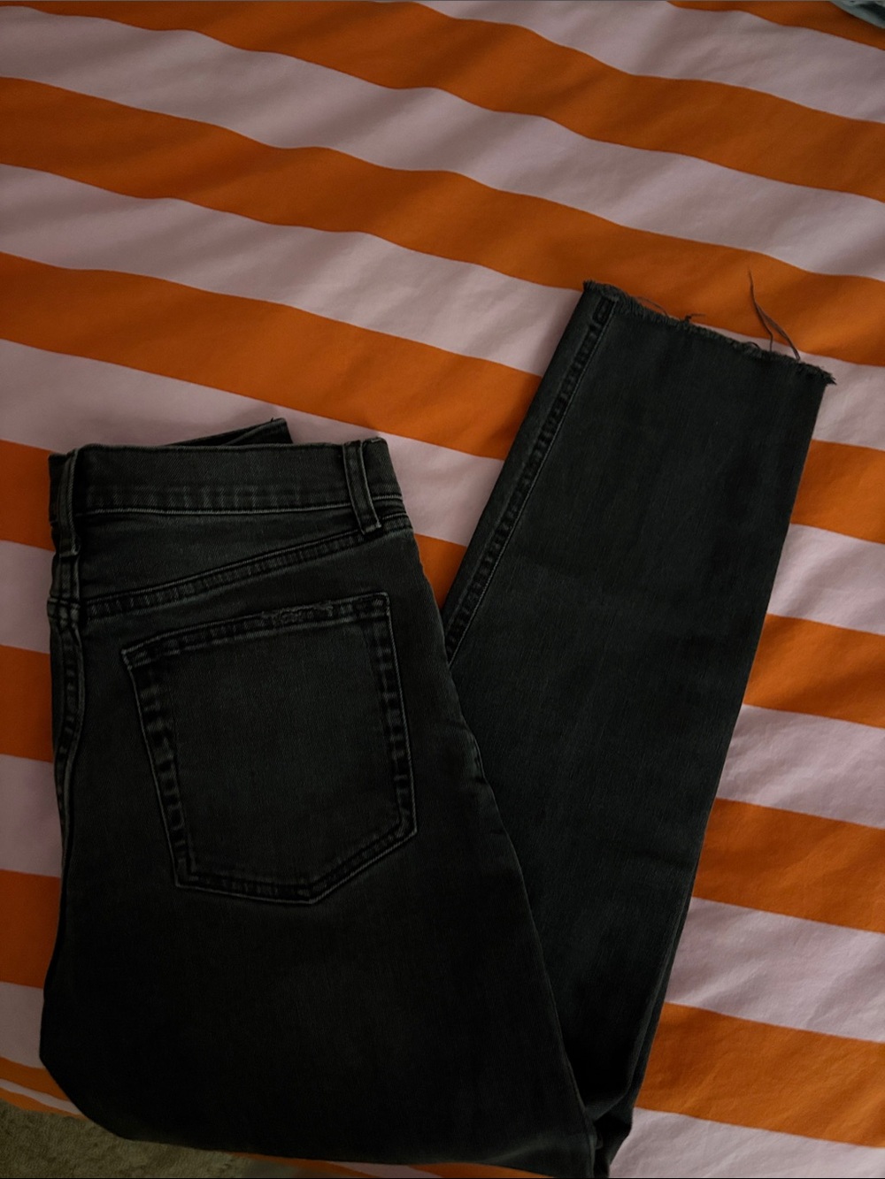 GAP Black High-Rise Straight Jeans